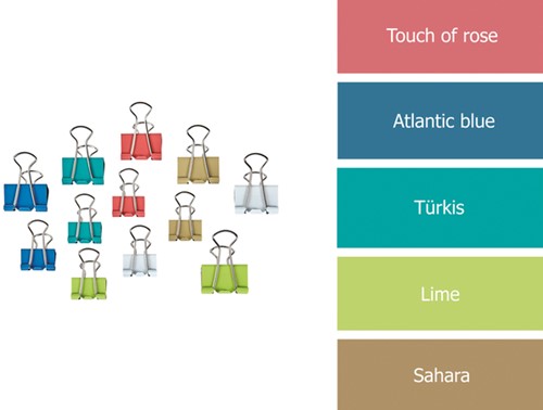 Papierklem MAUL 215 7mm + 9mm 24st assorti 24 Stuk-3