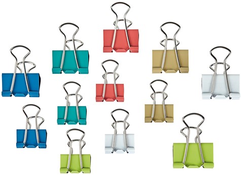 Papierklem MAUL 215 7mm + 9mm 24st assorti 24 Stuk-7