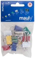 Papierklem MAUL 215 19mm cap 7mm ass 12 Stuk-1