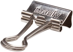 Papierklem MAUL 215 foldback 19mm cap 7mm zi 12 Stuk