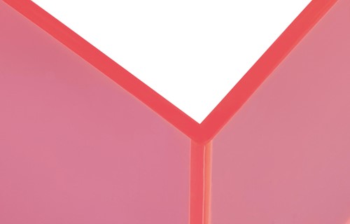 Boekensteun MAUL 10x10x13cm acryl neon rood 2 Stuk-3