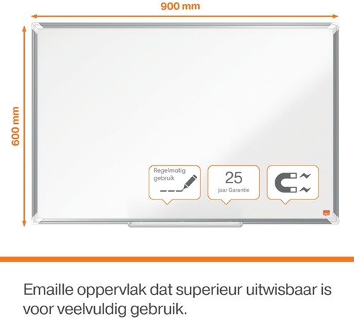 Whiteboard Nobo Premium Plus 60x90cm emaille 1 Stuk-2