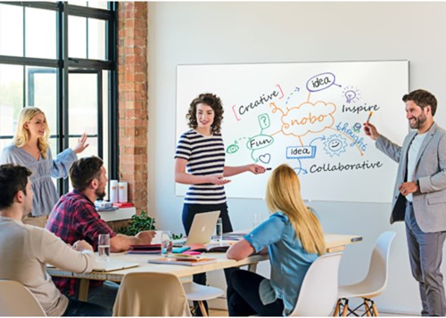 Whiteboard Nobo Impression Pro 50x89cm staal 1 Stuk-4