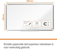 Whiteboard Nobo Premium Plus 50x89cm  emaille 1 Stuk-2