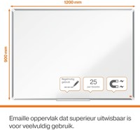 Whiteboard Nobo Premium Plus 90x120cm emaille 1 Stuk-3