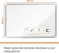 Whiteboard Nobo Premium Plus 60x90cm staal 1 Stuk-13
