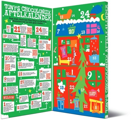 Chocolade Tony's Chocolonely Kerst Tiny calendar 255 Gram-3