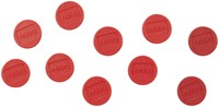 Magneet Nobo 13mm rood 10 stuks 10 Stuk-2