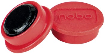 Magneet Nobo 13mm rood 10 stuks 10 Stuk-3