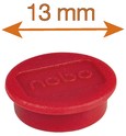 Magneet Nobo 13mm rood 10 stuks 10 Stuk-1