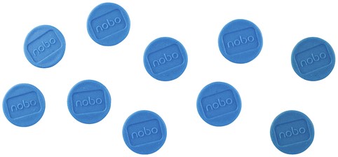 Magneet Nobo 13mm blauw 10 stuks 10 Stuk-2