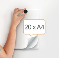 Magneet Nobo 38mm zwart 10 stuks 10 Stuk-2