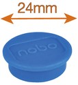 Magneet Nobo 24mm blauw 10 stuks 10 Stuk-1