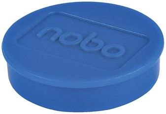 Magneet Nobo 32mm blauw 10 stuks 10 Stuk