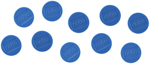 Magneet Nobo 32mm blauw 10 stuks 10 Stuk-2
