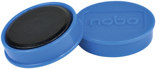 Magneet Nobo 32mm blauw 10 stuks 10 Stuk-3