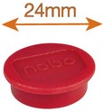 Magneet Nobo 24mm rood 10 stuks 10 Stuk-1