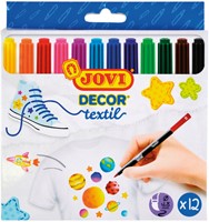 Textielstift  Jovi assorti 12 Stuk