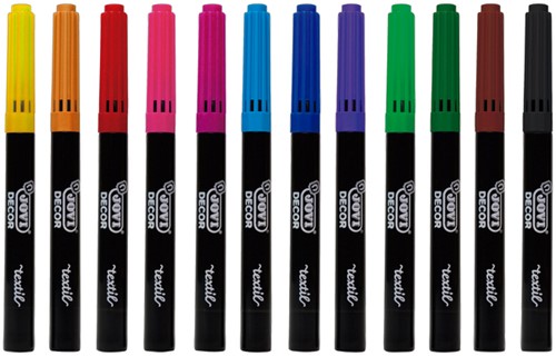 Textielstift  Jovi assorti 12 Stuk-1