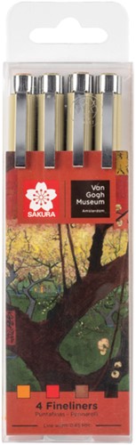 Fineliner Sakura x Van Gogh Museum set 4 kleuren 4 Stuk