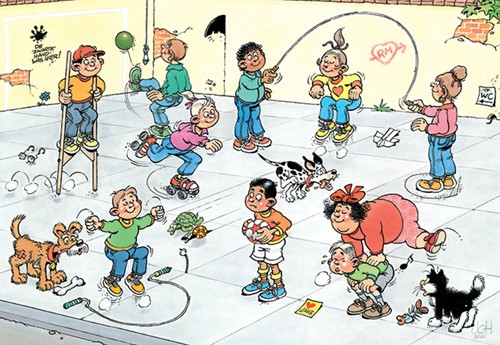 Puzzel JvH Junior Speelkwartiertje 240st 1 Doos-1