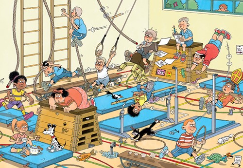 Puzzel JvH Junior Apenkooien 240 stukjes 1 Doos-1