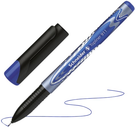 Fineliner Schneider Topliner 911 0.4mm blauw 1 Stuk-3