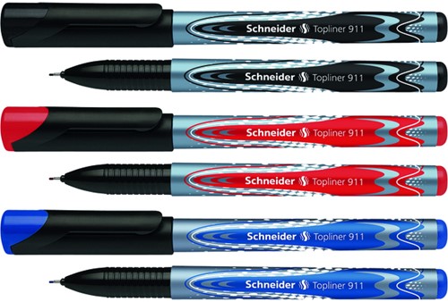 Fineliner Schneider Topliner 911 0.4mm blauw 1 Stuk-2