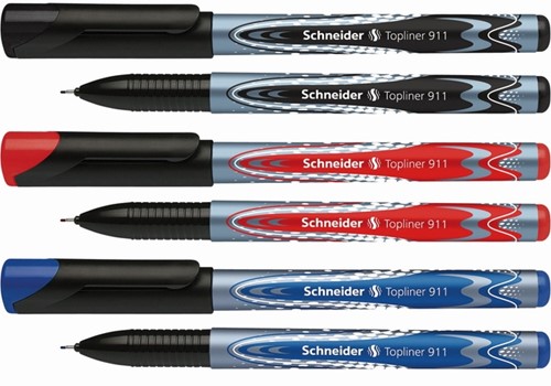 Fineliner Schneider Topliner 911 0.4mm rood 1 Stuk-2