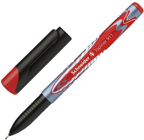Fineliner Schneider Topliner 911 0.4mm rood 1 Stuk-3