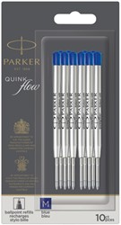 Balpenvulling Parker Quinkflow M 10st blauw 10 Stuk