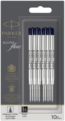 Balpenvulling Parker Quinkflow M 10st zwart 10 Stuk