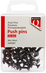 Push Pins Quantore zwart 40 stuks 40 Stuk