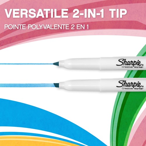 Markeerstift Sharpie S-note 12st assorti 12 Stuk-3