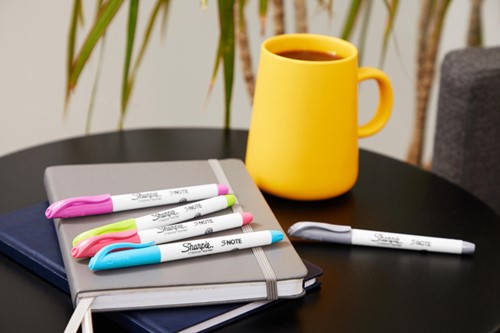 Markeerstift Sharpie S-note 12st assorti 12 Stuk-8