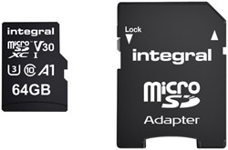 Geheugenkaart Integral microSDXC 64GB 1 Stuk