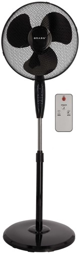 Statiefventilator BRASQ met remote 40cm zwart 1 Stuk