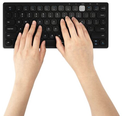 Toetsenbord Kensington dual drdls compact zwart 1 Stuk-3