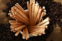 Roerstaafjes Biaretto hout 11cm 2000 stuks 2000 Stuk-2