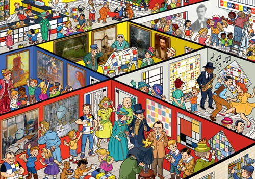 Puzzel Mondriaan 1000 st 1 Doos-2