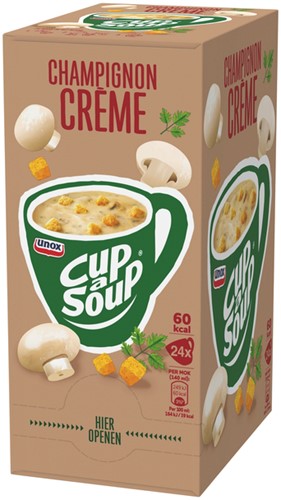 Cup-a-Soup Unox champignon creme 140ml 24 Zak-1