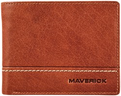 Portemonee Mav Rough Gear kleingeldvak RFID cognac 1 Doos