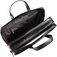 Businesstas Maverick All Black met laptopvak 15.6" leer zwart-2