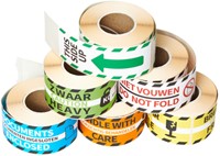 Waarschuwingsetiket Rillprint 46x125mm this side up wit groen 250 stuks-2