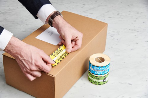 Etiket Rillprint heavy groen 250 Stuk-3