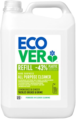 Allesreiniger Ecover citroengras gember 5L 1 Fles