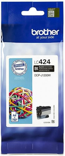 Inktcartridge Brother LC-424BK zwart 1 Stuk