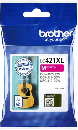 Inktcartridge Brother LC-421XLM rood 1 Stuk