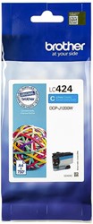 Inktcartridge Brother LC-424C blauw 1 Stuk