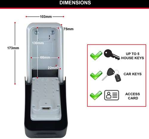 Sleutelkluis MasterLock Select Acc XL cijfercombi 1 Doos-3